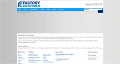 Desktop Screenshot of factorycontrols.com.au