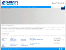 Tablet Screenshot of factorycontrols.com.au